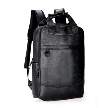 New Men Backpack PU Leather Backpack Large Laptop Backpacks Casual School Bag For Teenagers 1 New Men Backpack PU Leather Backpack Large Laptop Backpacks Casual School Bag For Teenagers