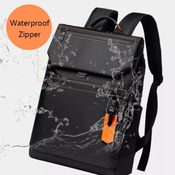 High Quality Waterproof Men's Laptop Backpack Fashion Designer Black USB Charging Backpack for Business Urban Man