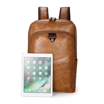 PU Leather Large Laptop Backpack Male Mochilas Casual School Bag For Teenagers High Quality 2 PU Leather Large Laptop Backpack Male Mochilas Casual School Bag For Teenagers High Quality