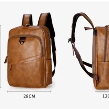 PU Leather Large Laptop Backpack Male Mochilas Casual School Bag For Teenagers High Quality 1 PU Leather Large Laptop Backpack Male Mochilas Casual School Bag For Teenagers High Quality