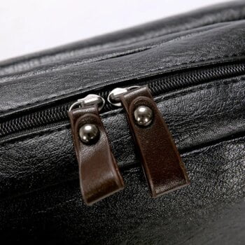 Leather Large Rucksack 16.5 inch Laptop Backpack Schoolbag For Teenagers Boys Travel Bag