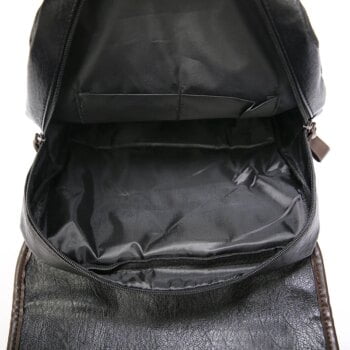 Leather Large Rucksack 16.5 inch Laptop Backpack Schoolbag For Teenagers Boys Travel Bag