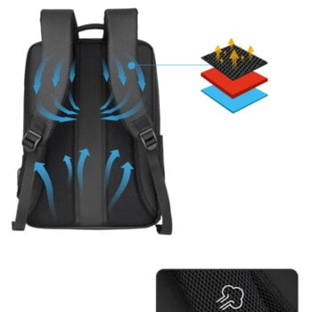 Anti Theft Oxford Backpack High Quality Men 14 inch Laptop Backpacks For School Travel Business USB Charging