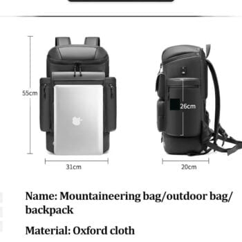 Large Capacity 50L Men Travel Backpack Outdoors Mountaineering Bag