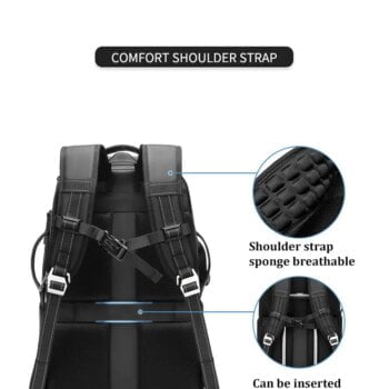 Men's Travel Professional SLR Camera Backpack Tripod Stand Detachable Anti-Theft Travel Backpack