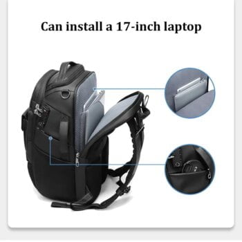 Men's Travel Professional SLR Camera Backpack Tripod Stand Detachable Anti-Theft Travel Backpack