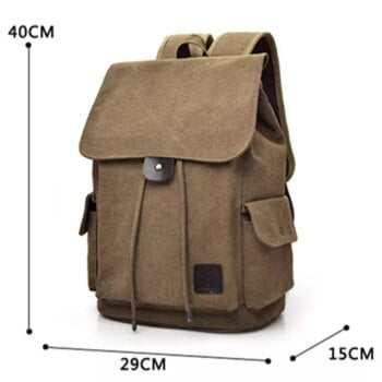 High Quality Canvas Men Backpack Large Shoulder