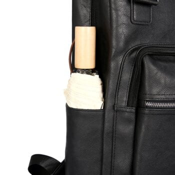 PU Leather Backpack Large Laptop Backpack Casual School Bag