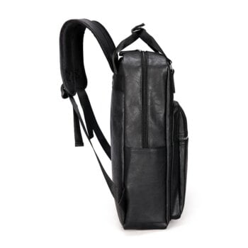 PU Leather Backpack Large Laptop Backpack Casual School Bag