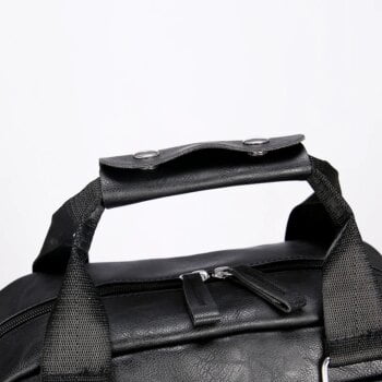 PU Leather Backpack Large Laptop Backpack Casual School Bag