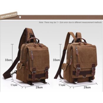 Fashion Backpack Vintage Canvas Shoulder Bag Leisure Package Duffel Bag Wild School Bags For Teenage