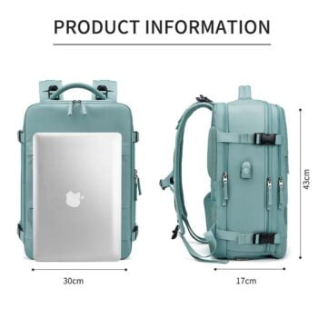 Travel Girl USB Charging Business Backpack With Shoe Bag 15.6 inch Laptop Waterproof School Backpack