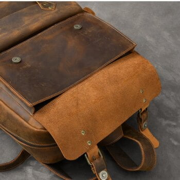 Vintage Crazy Horse Genuine Leather Backpack Men Backpack 17" Laptop Travel Rucksack Large Bag 12 Vintage Crazy Horse Genuine Leather Backpack Men Backpack 17" Laptop Travel Rucksack Large Bag