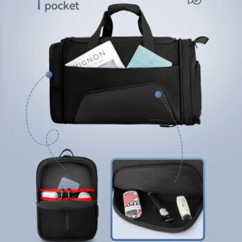 Foldable Duffle Bag Men With Shoes Pouch Large Capacity Gym Bags 8 Foldable Duffle Bag Men With Shoes Pouch Large Capacity Gym Bags