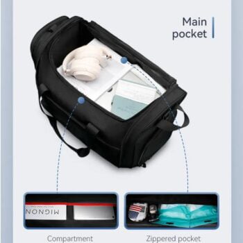 Foldable Duffle Bag Men With Shoes Pouch Large Capacity Gym Bags 7 Foldable Duffle Bag Men With Shoes Pouch Large Capacity Gym Bags