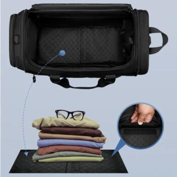 Foldable Duffle Bag Men With Shoes Pouch Large Capacity Gym Bags 10 Foldable Duffle Bag Men With Shoes Pouch Large Capacity Gym Bags