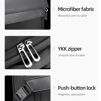 Large Capacity Expandable Laptop Bag Outdoor Travel Backpack USB Charging Port