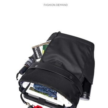 Capacity 15.6" Laptop Backpack Multifunction Roll Top Travel Bag Waterproof Business Backpack