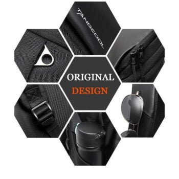 Men Large Capacity 15 - 17Inch Laptop Backpack Travel Sports