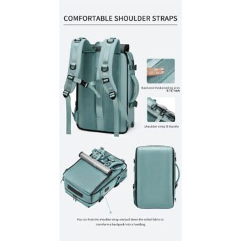 Waterproof Travel 16 Inch Laptop Backpack Shoe Bag Hidden USB Port Travel Camping Bag 8 Waterproof Travel 16 Inch Laptop Backpack Shoe Bag Hidden USB Port Travel Camping Bag