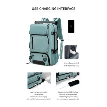 Waterproof Travel 16 Inch Laptop Backpack Shoe Bag Hidden USB Port Travel Camping Bag 7 Waterproof Travel 16 Inch Laptop Backpack Shoe Bag Hidden USB Port Travel Camping Bag