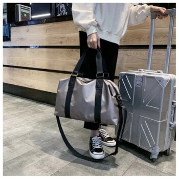 Women Fitness Bag Men Gym Handbag Sport Waterproof Outdoor Travel Bag