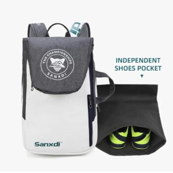 Foldable Tennis Backpack Large Capacity Sports Bag