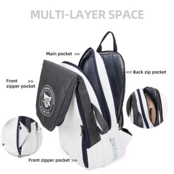 Foldable Tennis Backpack Large Capacity Sports Bag