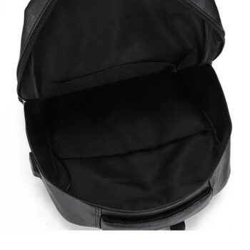 High Quality USB Charging Backpack PU Leather Backpack Large Laptop School Bag 4 High Quality USB Charging Backpack PU Leather Backpack Large Laptop School Bag