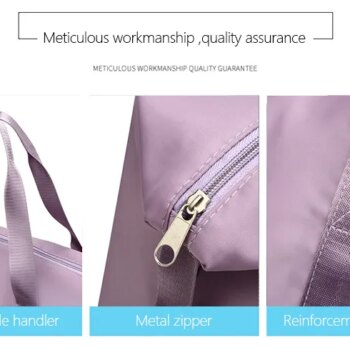 Travel Zipper Patterned Shoulder Bag